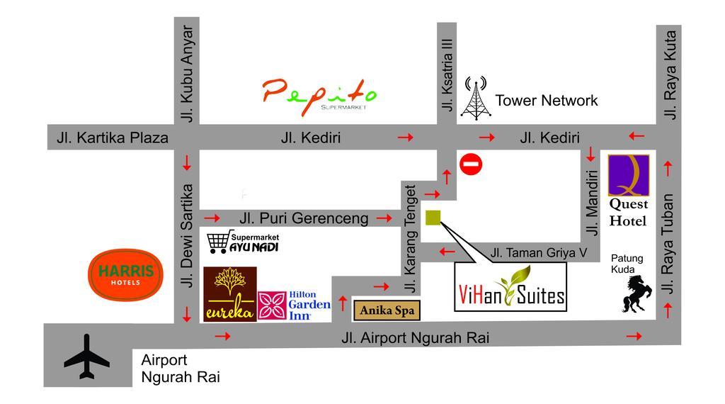 Vihan Suites Bali Kuta Lombok Exterior foto